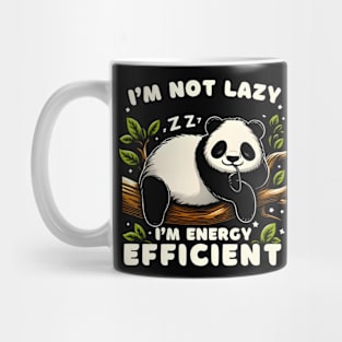 I'm Not Lazy I'm Energy Efficient Funny Bear vintage Mug